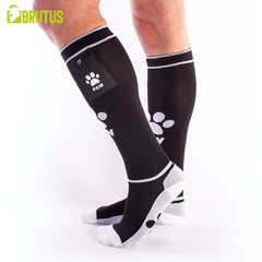 BRUTUS - PUPPY Party Socks w. Pockets Black / White