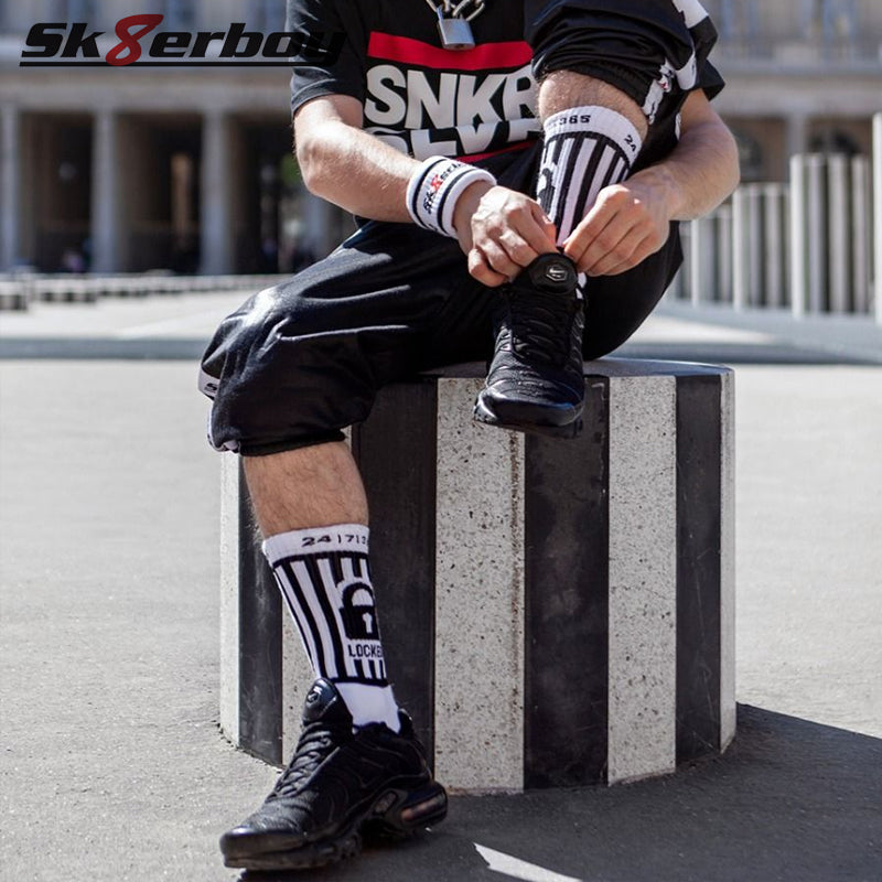 Sk8erboy - Locked Socks - White