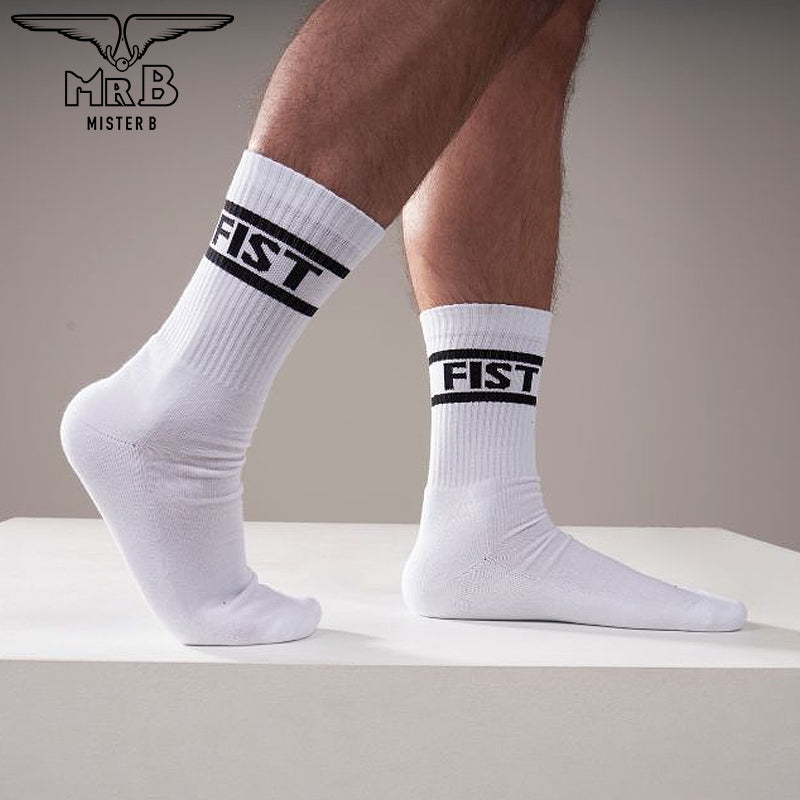 Mister B - Crew Socken Fist 2er-Pack Weiß