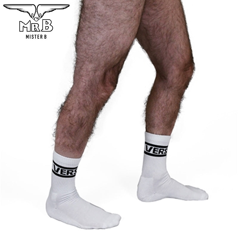 Mister B - Crew Socken Vers 2er-Pack Weiß