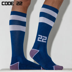 CODE22 - Retro Socks - Blau