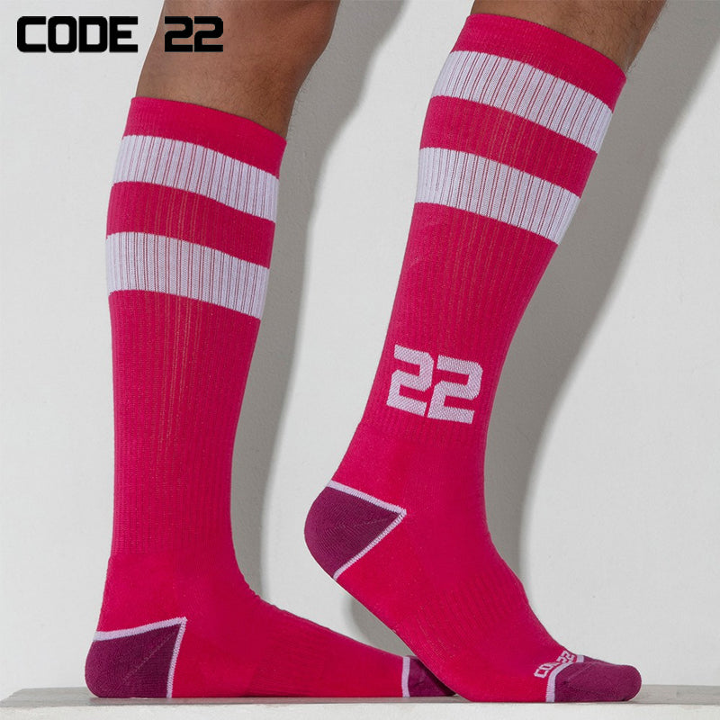 CODE22 - Retro Socks - Pink