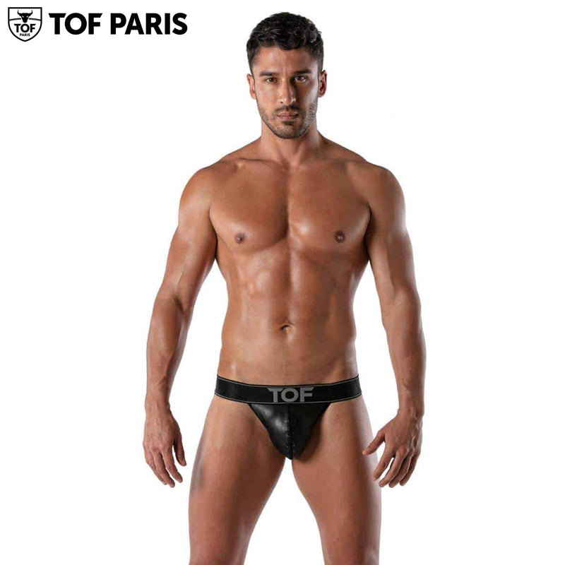 TOF Paris - Leather Jockstrap - Black