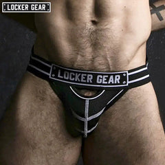 LOCKER GEAR - WATCH IT HARD Mesh Jockstrap - White