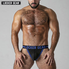 LOCKER GEAR - PUSH IT Mesh Jockstrap - Blue