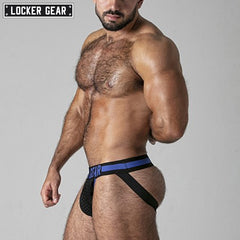 LOCKER GEAR - PUSH IT Mesh Jockstrap - Blue