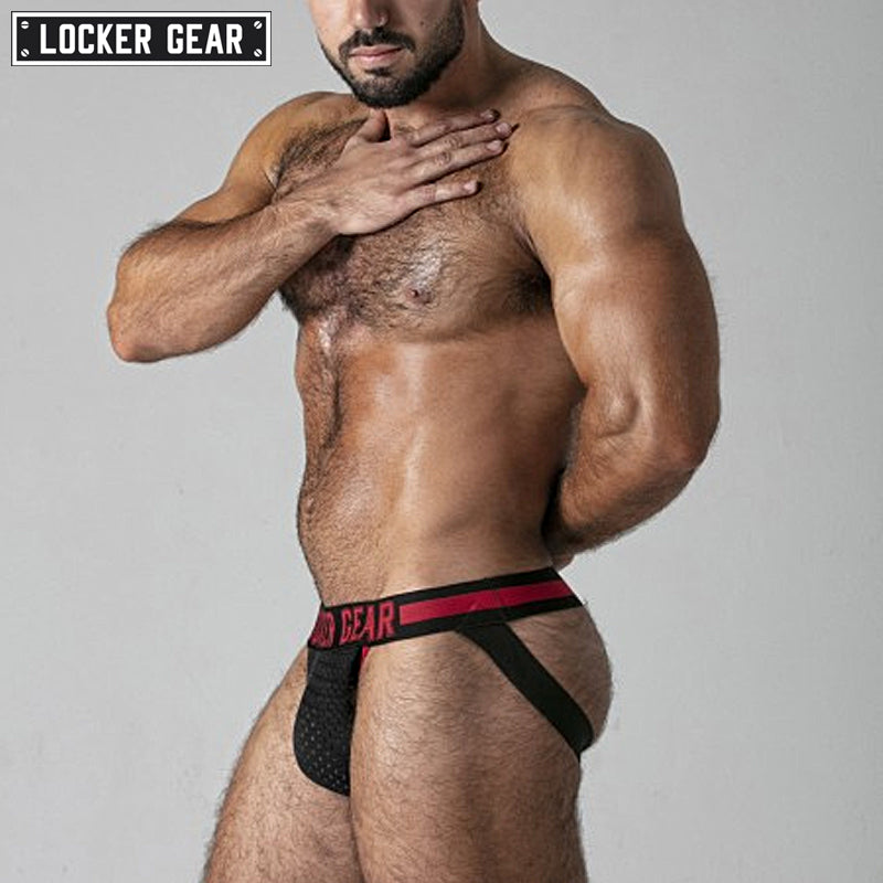 LOCKER GEAR - PUSH IT Suspensorio de malla - Rojo