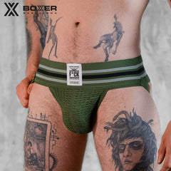 BOXER - DIRTY BIKER JOCK Woven Jockstrap - Army