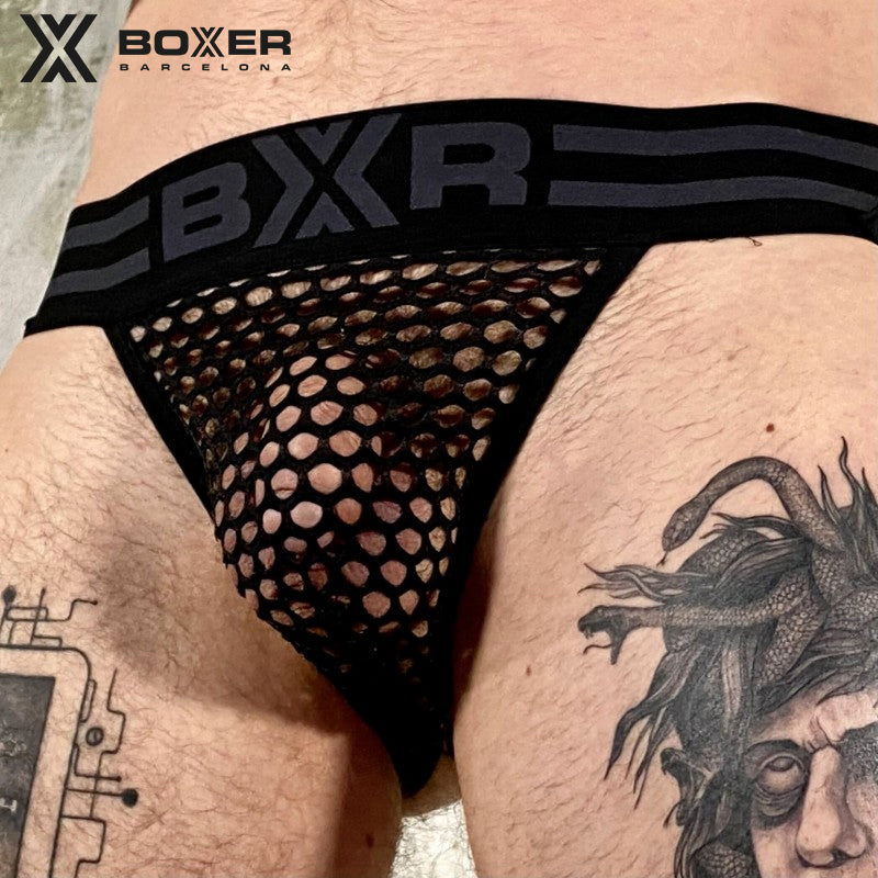 BOXER - Jock Jock de malla - Negro 