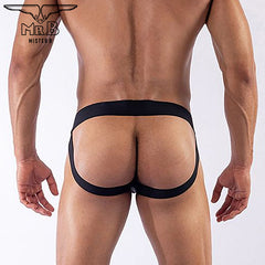 Mister B - Jockstrap Neopren Schwarz-Rot