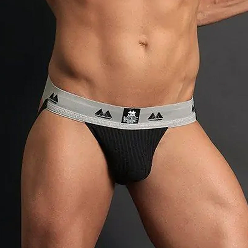 Mister B MM Jocks - Suspensorio de apoyo para adultos Negro