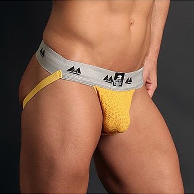 Mister B MM Jocks - Jockstrap de apoyo para adultos Amarillo