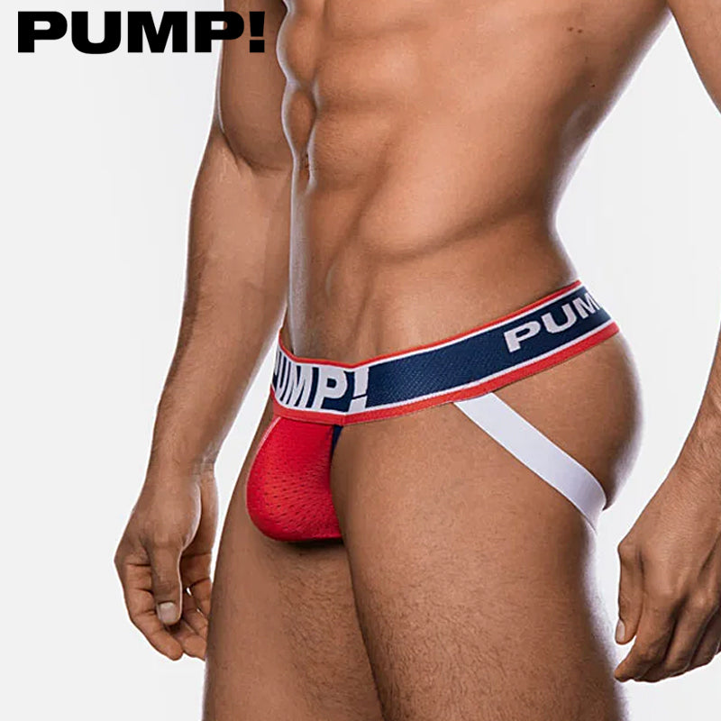 PUMP! - Fever Jock Jockstrap - Rot/Blau