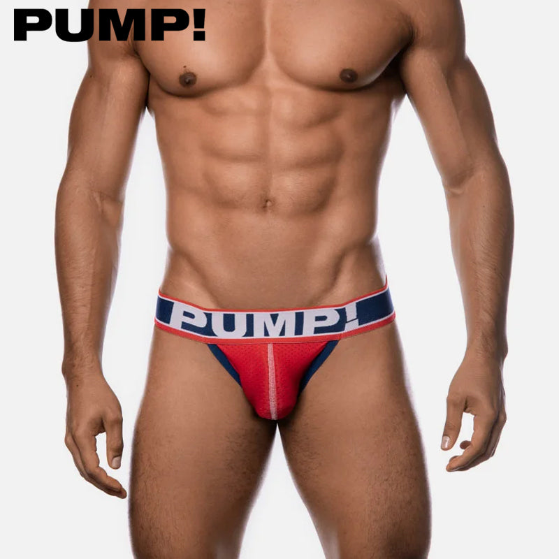 PUMP! - Fever Jock Jockstrap - Rot/Blau