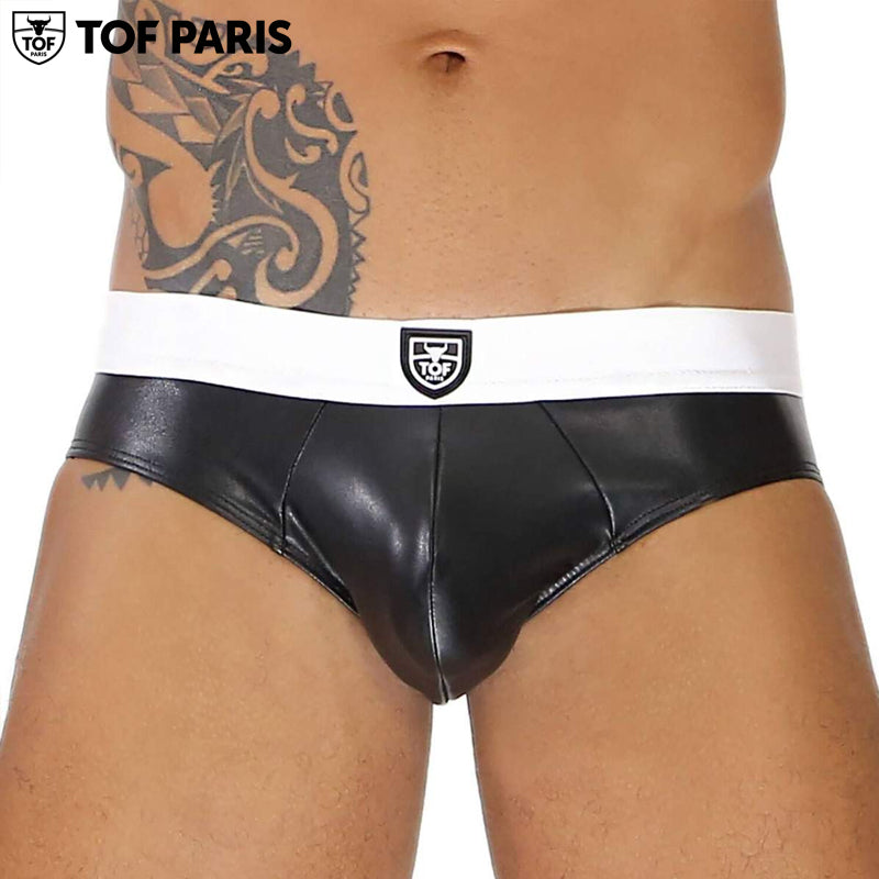 TOF Paris - Slip Fetiche - Negro-Blanco