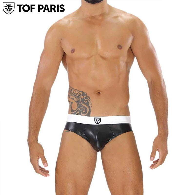 TOF Paris - Slip Fetiche - Negro-Blanco