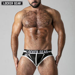 LOCKER GEAR - FULL ACCESS Back Zipper Brief - White