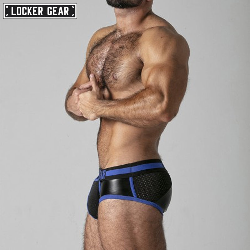 LOCKER GEAR - FULL ACCESS Back Zipper Brief - Blue