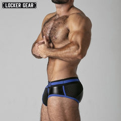 LOCKER GEAR - FULL ACCESS Back Zipper Brief - Blue