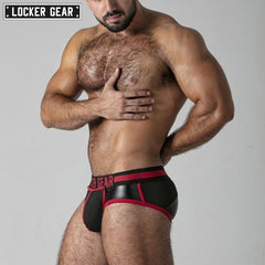 LOCKER GEAR - FULL ACCESS Back Zipper Brief - Red