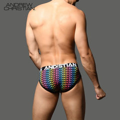 Andrew Christian-DOORBUSTER! Pride Triangles Brief w/ Almost Naked