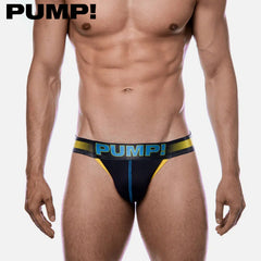 PUMP! - Play Yellow Sidecut Brief - Black