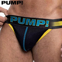 PUMP! - Play Yellow Sidecut Brief - Black