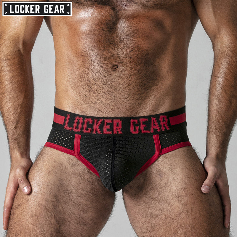 LOCKER GEAR - PUSH IT Braguitas de malla - Rojo