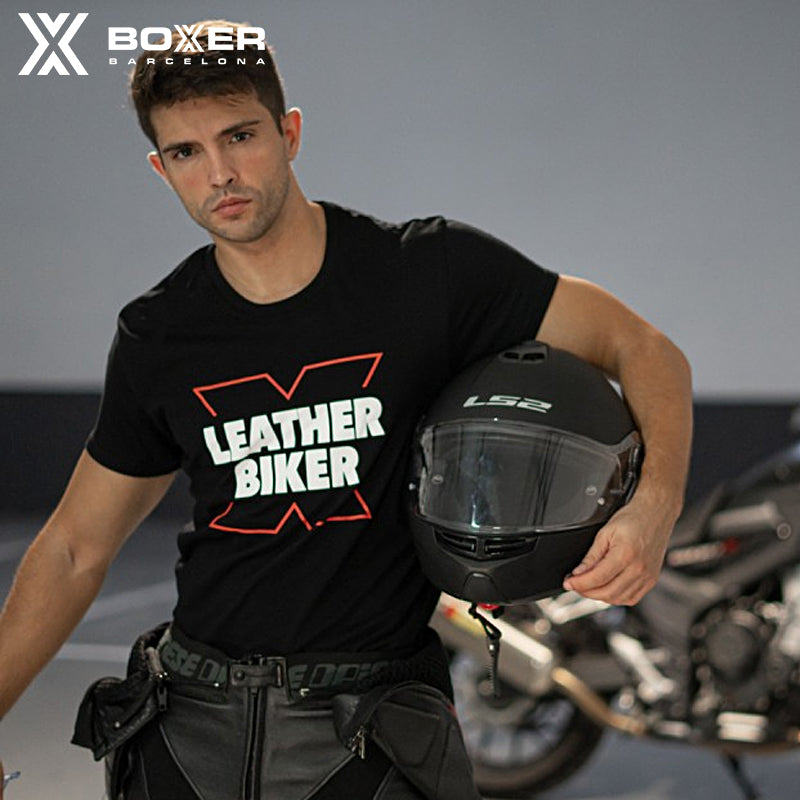 BOXER - Play with Me T-Shirt- Leather Biker