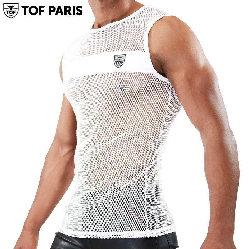 TOF Paris - Spartacus Tank Top - White/White