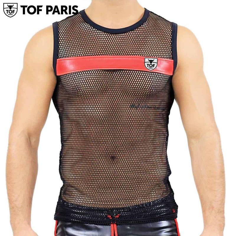 TOF Paris - Spartacus Tank Top - Black/Red