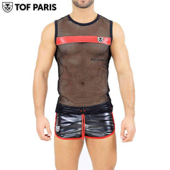 TOF Paris - Spartacus Tank Top - Black/Red