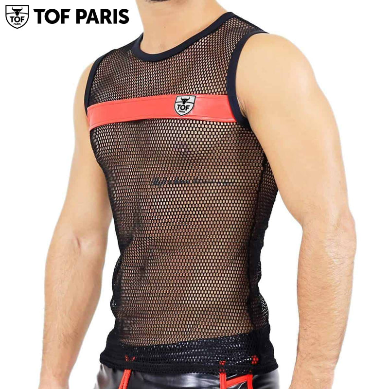 TOF Paris - Spartacus Tank Top - Black/Red