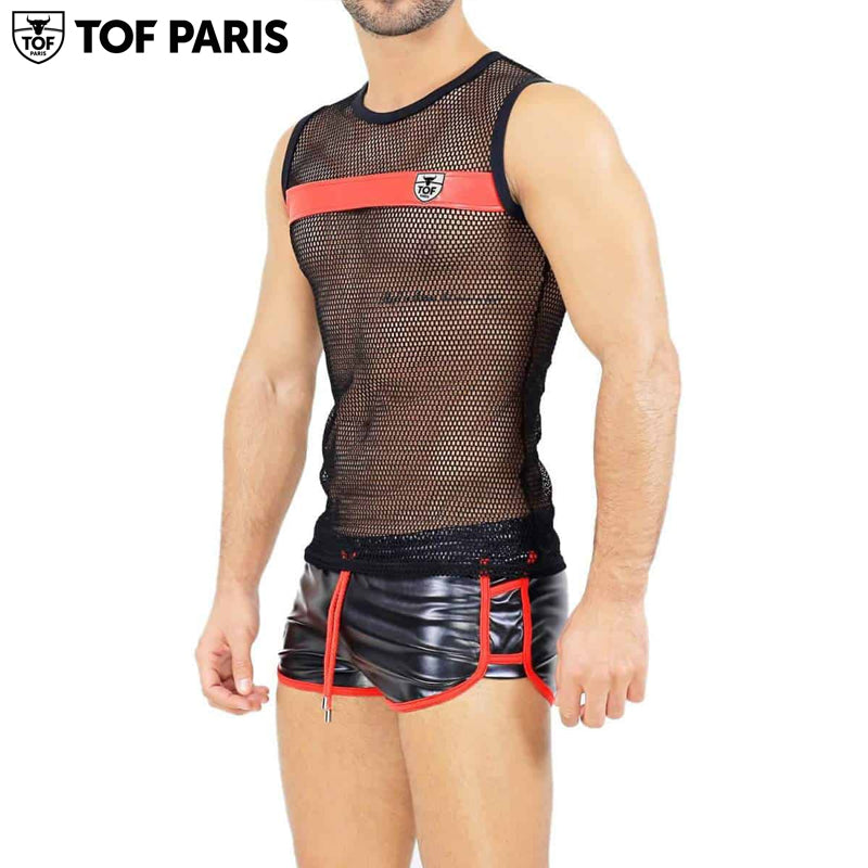 TOF Paris - Spartacus Tank Top - Black/Red