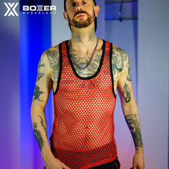 BOXER - Slut Vest Tank Top - Red