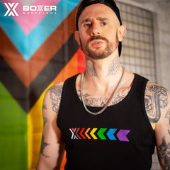 BOXER - X-Vest Gym Canalé Progress Tank Top - Black