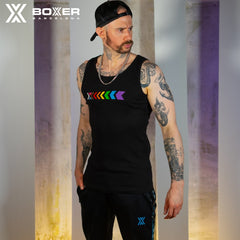 BOXER - X-Vest Gym Canalé Progress Tank Top - Black