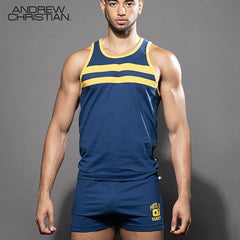 Andrew Christian-Phys. Ed. Varsity Tank Top - Blau