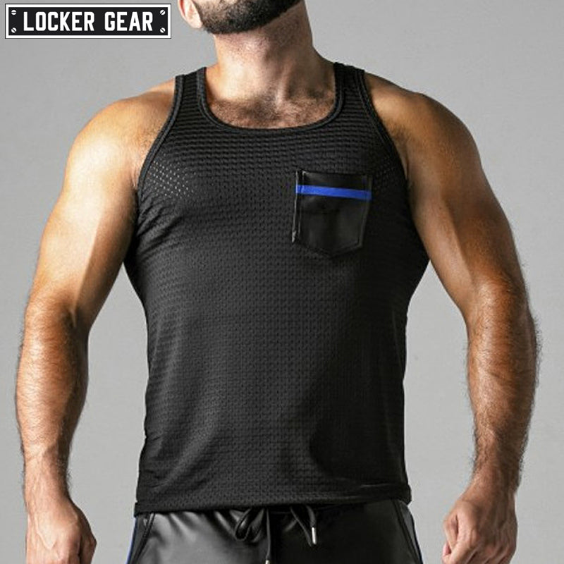 Locker Gear Look At Harder Débardeur bleu