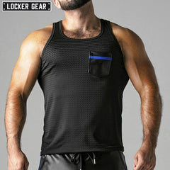 Locker Gear Look At Harder Débardeur bleu