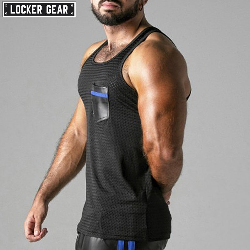 Locker Gear Look At Harder Débardeur bleu