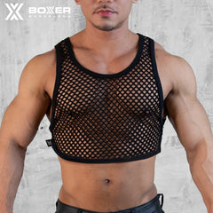 BOXER - Slut Crop Top - Black