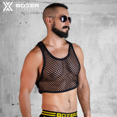 BOXER - Slut Crop Top - Black