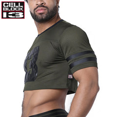 CELLBLOCK 13 - Linebacker Crop-Top - Armeegrün