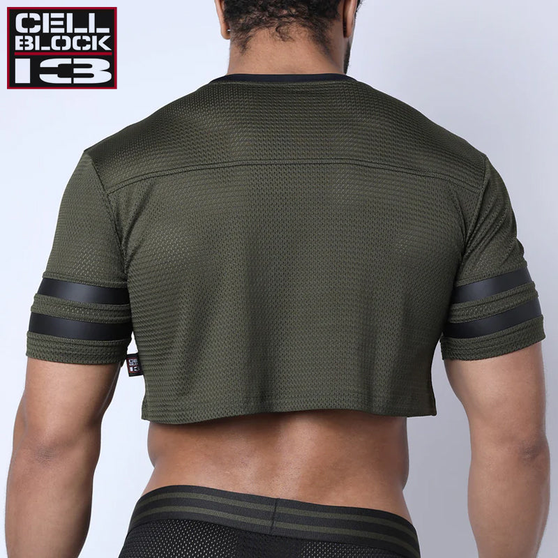 CELLBLOCK 13 - Linebacker Crop-Top - Armeegrün