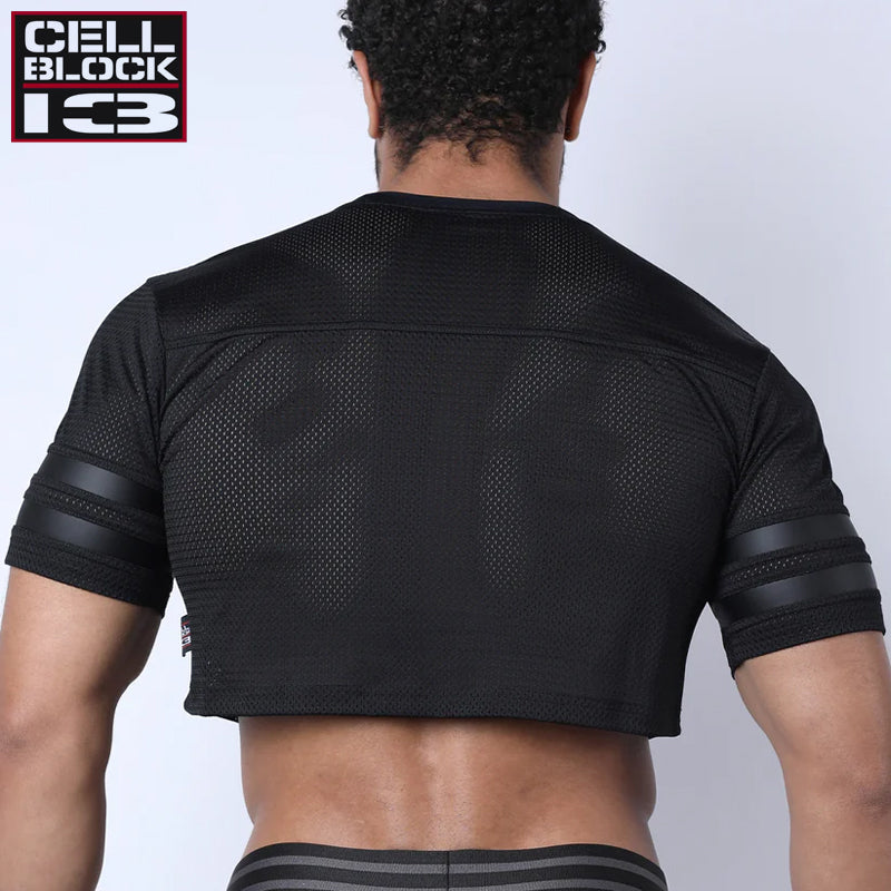 CELLBLOCK 13 - Linebacker Crop-Top - Schwarz