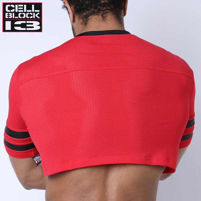 CELLBLOCK 13 - Linebacker Crop Top - Red