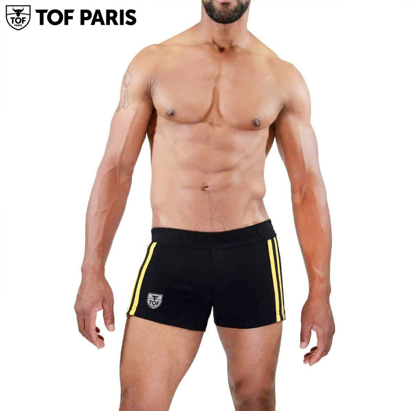 TOF Paris - Berlin Shorts - Black-Yellow