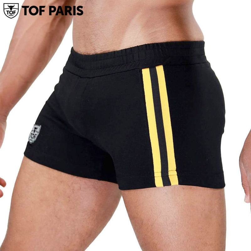 TOF Paris - Berlin Shorts - Black-Yellow