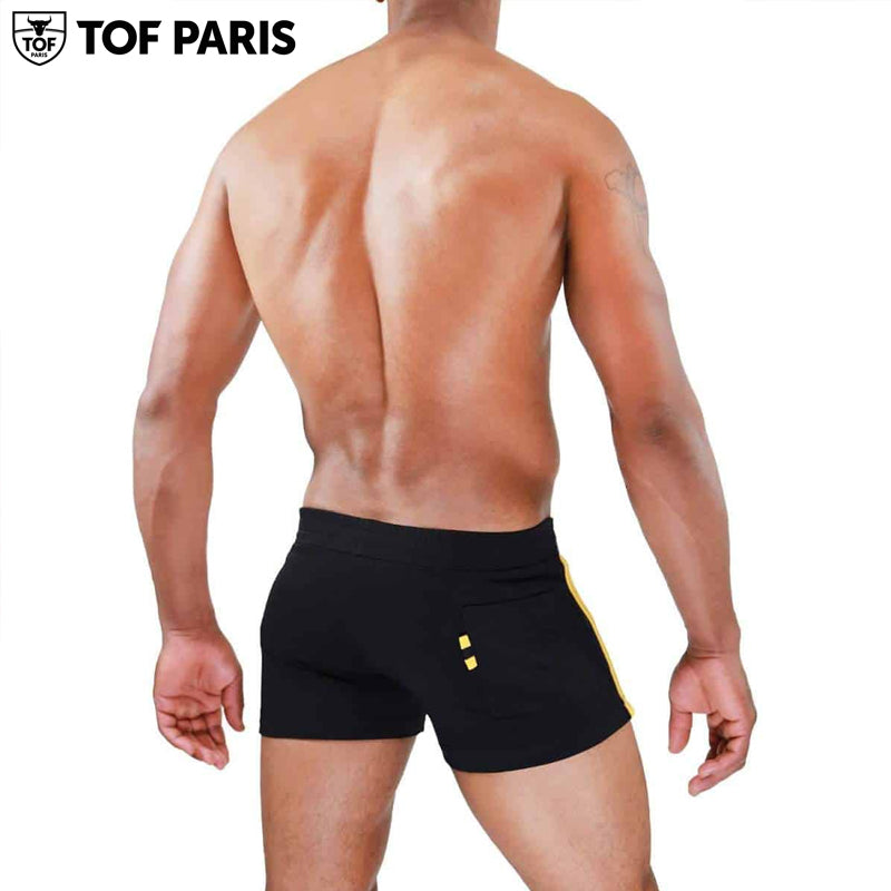 TOF Paris - Berlin Shorts - Black-Yellow